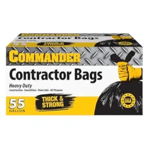 Commander 55 Gallon Heavy Duty Contractor Bags Review by Aluf Plastics Durability Tested