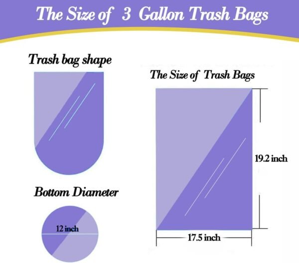 51hns1r20sL._AC_SL1116_ 3 Gallon Clear Trash Bags Review Strong Leak Proof Plastic Garbage Bags Stylistexperts