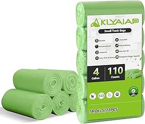 Biodegradable Small Trash Bags Aklyaiap Review Durable Green 4 Gallon Liners