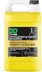 3D Upholstery Carpet Shampoo Review High Foam Stain Remover by 3D Car Care Products