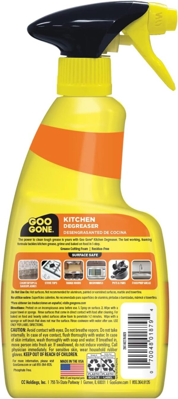Goo Gone Foaming Kitchen Degreaser Review Powerful Grease Removal for Tough Baked-On Messes