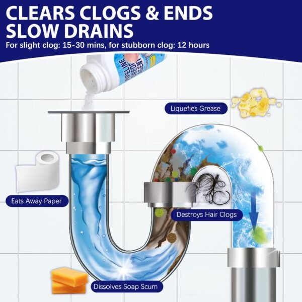 Powerful Pipe Dredging Agent BCBU Review Effective Kitchen Bathroom Drain Cleaner