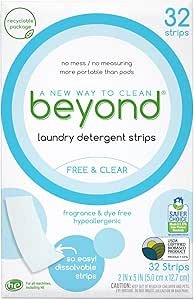Beyond Laundry Detergent Strips Review Cleanfinity Brands Eco Friendly Hypoallergenic Solution