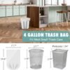4 Gallon Small Trash Bags PACCOLYN Review Durable Unscented Bathroom Liners