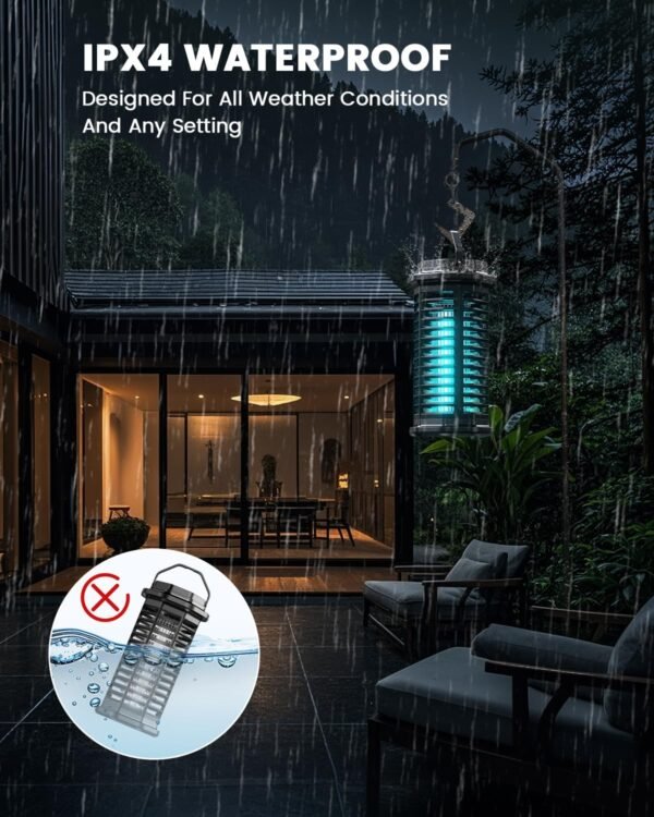 Minimoon Bug Zapper Review High-Efficiency Outdoor Mosquito Control with Waterproof Design