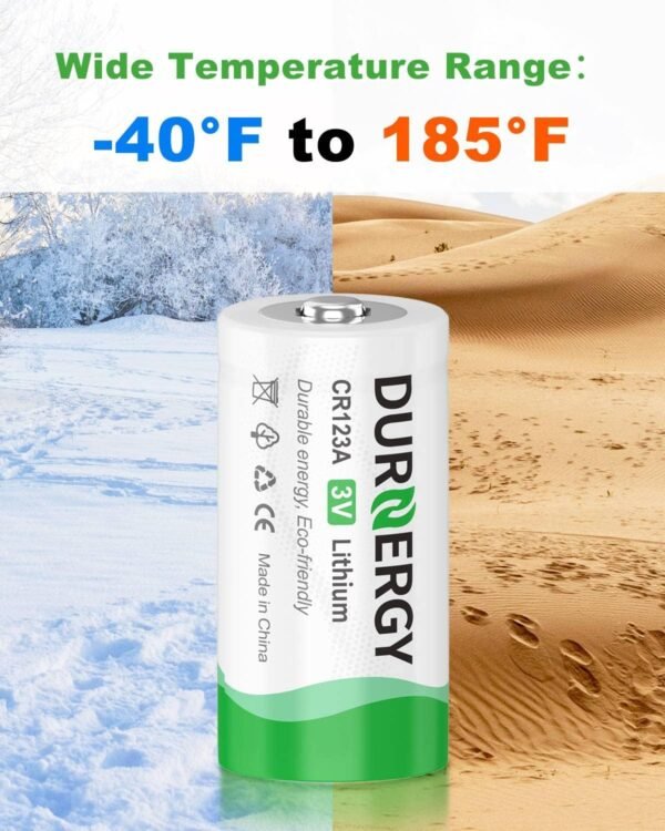 CR123A Lithium Batteries Review DURNERGY High Power 3 Volt 12 Pack Comparison