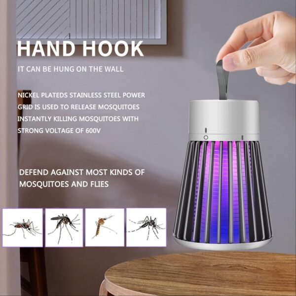 Review of HTTLLH Portable Bug Zapper Best Electric Mosquito Killer for Outdoors