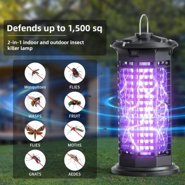 KANKENLU Bug Zapper Review High Powered Mosquito Trap for Indoor Outdoor Use