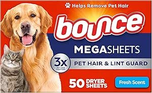 Bounce Pet Hair and Lint Guard Mega Dryer Sheets Review by Procter & Gamble
