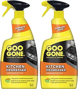 Goo Gone Foaming Kitchen Degreaser Review Powerful Grease Removal for Tough Baked-On Messes