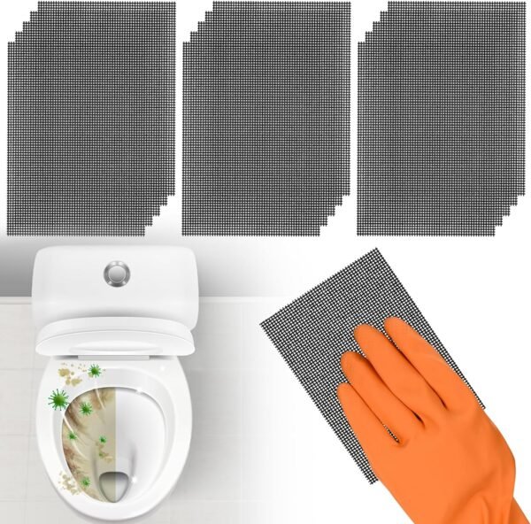 2024 Toilet Cleaner Review Yncotte Flexible Mesh Pads for Tough Stains Removal