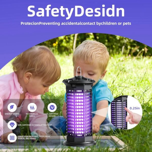 KANKENLU Bug Zapper Review High Powered Mosquito Trap for Indoor Outdoor Use